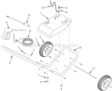 Part Location Diagram of PM237600SJ Campbell Hausfeld Base Plate